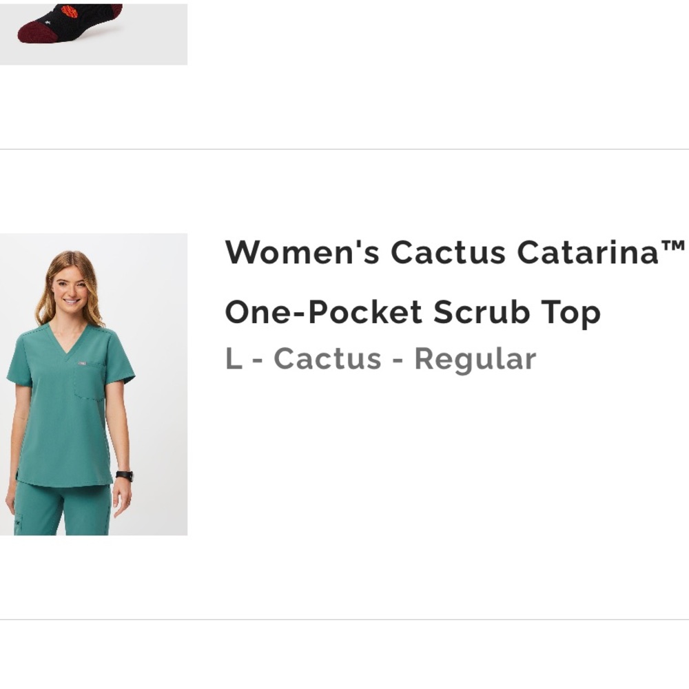Figs Cactus Catarina scrub top